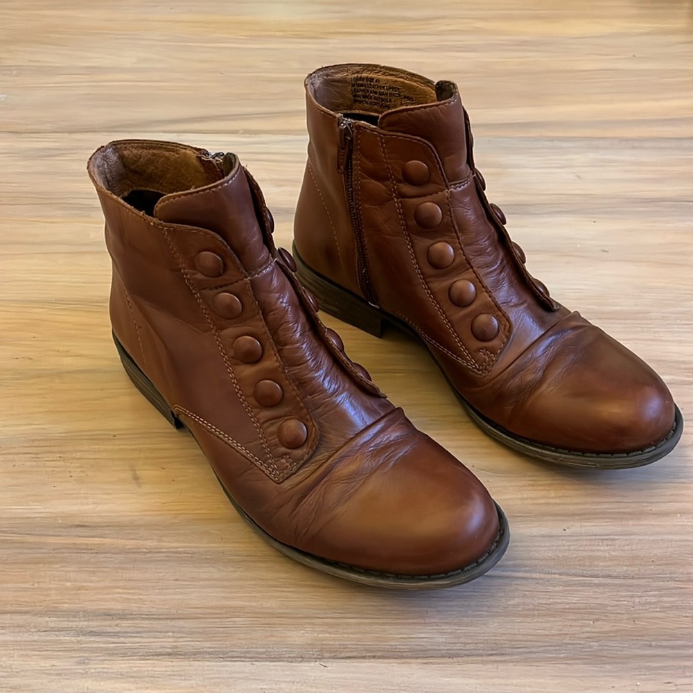 NEW Miz Mooz Louise Boots in Cognac Leather NWOT!! Women’s EU 41, US 9.5
